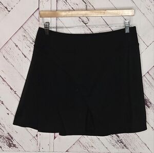 Pleated Black Skort